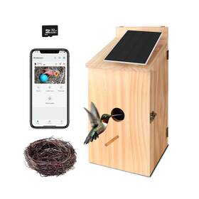 Bh-01 Q-dirt Pro Smart Bird House Camera Solar Powered 1080p Hd Wireless Birdhouses... Fast Ship