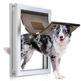 2603 Qeelko Aluminum Pet Door Durable Dog For And Pets Doggie With Automa