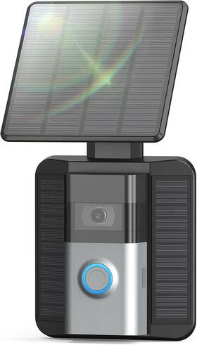 Qibox 744110694437 Solar Charger Compatible With Ring Video Doorbell 2020 Release 2.9w Waterproof