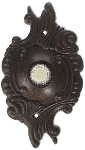 7-309-44 Quorum Traditional Door Chime Button From Chimes Toasted Sienna