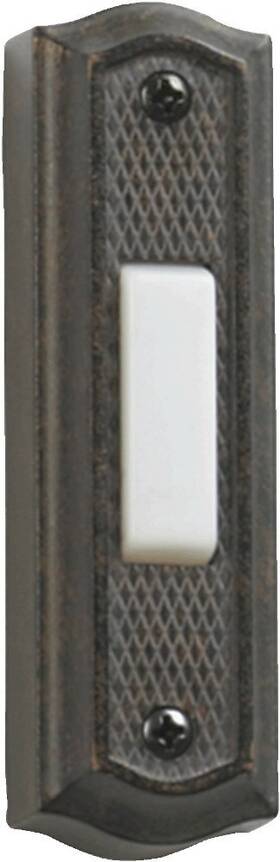 7-301-44 Quorum Lighting Accessory - Zinc Door Chime Button-3.5 Inches Tall And