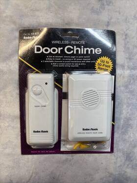 61-2117 Radioshack 63-871 Radio Shack 2 Bell Wireless Door Chime