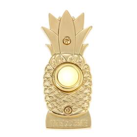 Dzym9m38-bl Ranervz Doorbell Push Button Gold Heavy Duty Metal Door Bell Wired Led Lighte