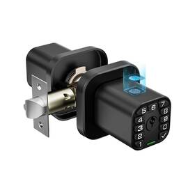 Iu51b Richelock Fingerprint Door Knob Smart Biometric Lock With Keypad Keyle... Fast Ship