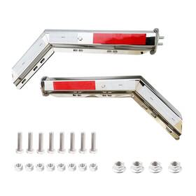 Xd-qp004-005 Rilonh Angled Mud Flap Hanger Bracket For Semi Trucks 1-1/8 Inch Bolt Spacing 30.27 L He