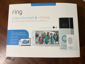 1433581 Ring Video Doorbell 2 And Chime With Rechargeable Battery Pack