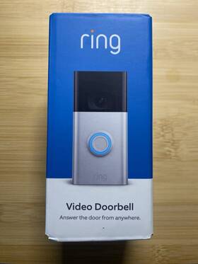 38501r Ring Wireless Video Doorbell 1080p Satin Nickel Brand New