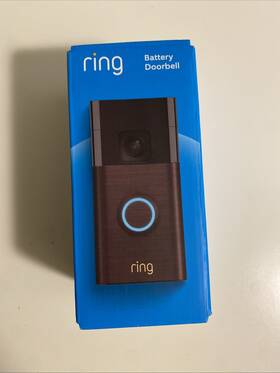 4354 Ring Battery Doorbell With Motion Activated Camera In Venetian Bronze