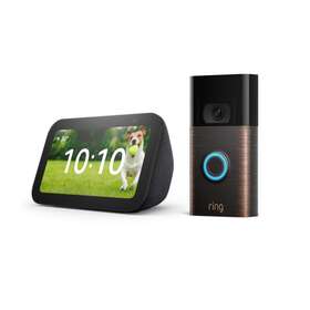 Ring 445040029056 Video Doorbell Venetian Bronze Bundle With Echo Show 5 3rd Gen