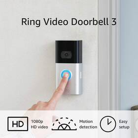 Ring 445053796730 Used Video Doorbell 3 Enhanced Wifi Improved Motion