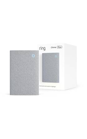 53-102974 Ring Chime Plus Newest Model White Night Light Customizable Tones Crisp Clear