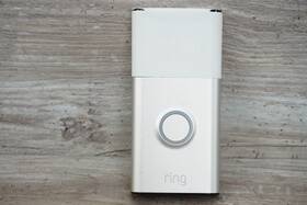5f97f2 Ring 5f97r Silver Wireless Motion Detection Two Way Audio Battery Doorbell Only