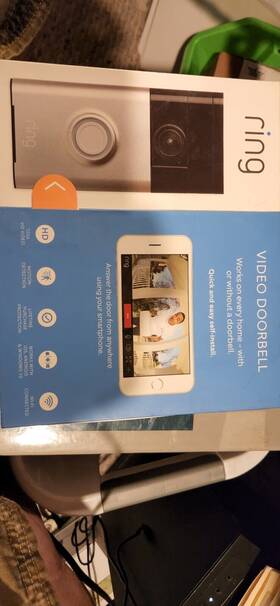 Gen-1 Ring 690001212870 Wireless Video Doorbell - Satin Nickel Brand New Open Box