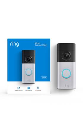 69ae9390486eca5f3095dabe Ring Wired Doorbell Plus Newest Model Home Or Business Security Retinal 2k With