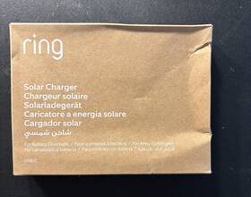 6a32f2 Ring Solar Charger For Battery Doorbell 2nd Generation Black New-box Opened