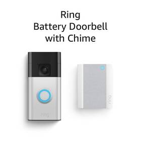 Ring 726084410404 Battery Doorbell With Chime Head-to-toe Video Live View Two-way Talk