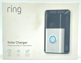 Ring 810019523991 Weather Resistant Solar Charger For Video Doorbell 2nd Generation Black