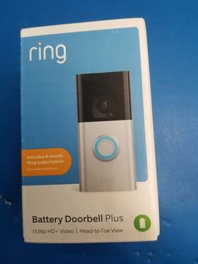 1536p Ring 840414620674 Battery Doorbell Plus Open Box
