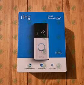Ring 840414687905 Wired Doorbell Plus 2nd Gen Retina 2k And 3d Motion Detection New Sealed