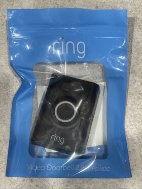 Ring 842861100891 Video Doorbell 2 Replacement Faceplate - Black- New