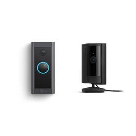 Ring 842861117097 Wired Video Doorbell With Indoor Cam 2nd Gen Black