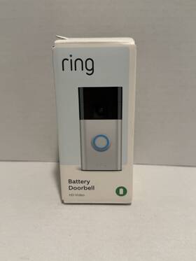 Ring 857186006438 Wi-fi Enabled Hd Video Battery Doorbell - Factory Sealed