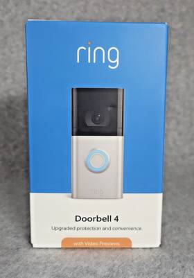 88762 Ring Brand New Video Doorbell 4 Smart Wi-fi- 1080p Hd With Alexa - Sealed