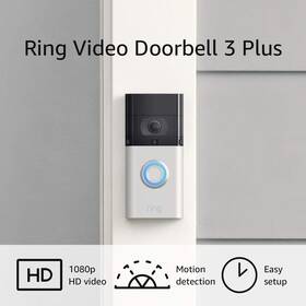 B07wlp395r Ring Video Doorbell 3 Plus 1080p Hd Camera With Motion Detection Night Vision