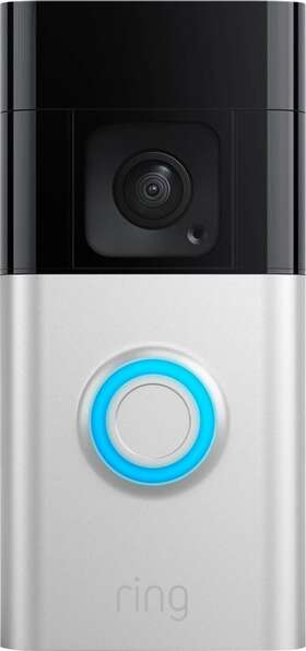 B09wzbpx7k Ring Battery Doorbell Plus Smart Wifi Video - Satin Nickel