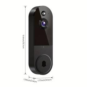 Kh2353163 Ring 2k Wireless Smart Doorbell Wifi Camera Night Vision Function