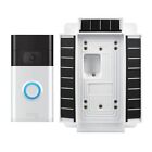 Ring Video Doorbell Satin Nickel With Solar Charger Mount Wireless Bundle