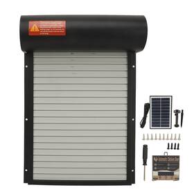 Rizghwoyxki50an4rp-13 Rizghwoy Automatic Chicken Coop Door Solar Powered Metal Opener Timer Control Black
