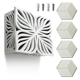 Ruafox 065006667119 Doorbell Chime Cover Box White Modern Decorative Wooden Design Universal Fi