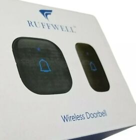 R-mlw-1 Ruffwell Wireless Waterproof Doorbell Chime Model C Black Sealed Box
