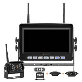 Rn81 Rvgonow Wireless Rv Backup Camera System With 7 Inch 1080p Hd Monitor 4 Split Screen I