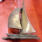 S1000 Colby Smith Designed Sailboat Door Knocker Brass Signed New List