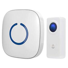 Sado Tech White Wireless Doorbell Kit Crosspoint Doorbells For Home