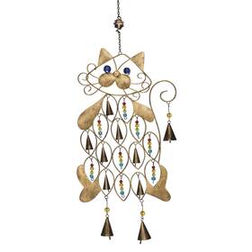 Sagefinds 611417778903 Cat Wind Chime Indoor D Cor Or Outdoor Porch Patio Memorial Gift For