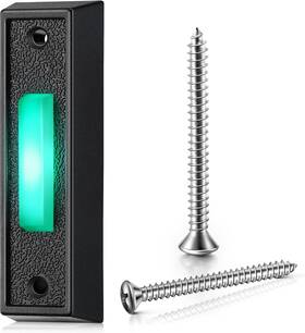 Sl0191 Saillong Sl0191- Led Lighted Doorbell Button Wired Door Bell Ringer Push Buttons Replac