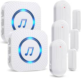 Sanjie 313028383339 Door Sensor Chime For Opens Business/home/office/store 500 Ft Rang
