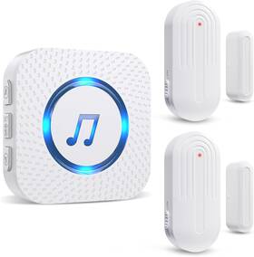 Sanjie 445038418459 Door Chime Wireless Sensor When Opens Entry Alarm Ch