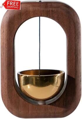 Sanosy 744759586896 Magnetic Shopkeepers Bell Wood Doorbell Chime For Refrigerator Room Porch Gar