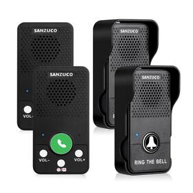 Sanzuco B0dk6jwjp9 Wireless Doorbell Doorbells Hands Communication Full Duplex Waterproof