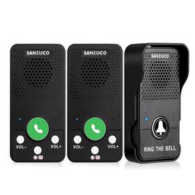 Sanzuco B0dk6mb72w Doorbells Waterproof Wireless Doorbell Hands 1000ft Range Door Bell