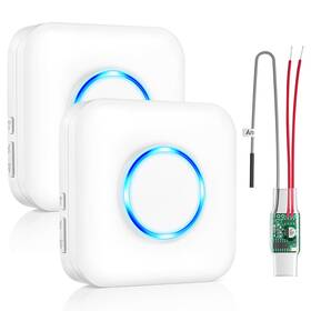 B0clv356k9 Satisure Wireless Doorbell Extender Receiver Connects To Existing Hardwired