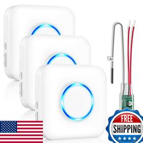B0czct68ry Satisure Wireless Doorbell Extender Receiver Connects To Existing Hardwired