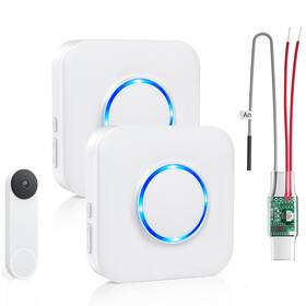 Satisure B0dycll8tp Wireless Doorbell Chime For Google Nest Wired 2nd Gen 3rd