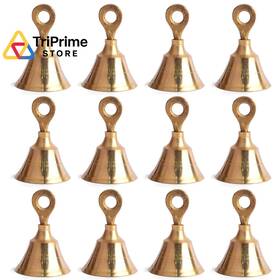 Glae8821-us Satvik Store Set Of 12 Medium Sacred Echoes Jingle Bells With Size 2 Golden