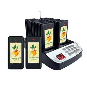 Jt-911 Savvymate Buzzers For Restaurant - 16 Wireless Pagers 1640ft Long Range With Beeping Ca