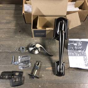 Cam620acc Schlage Residential Fe285 Cam 620 Acc Rh Camelot Trim Front Entry Handleset Antique Pewter